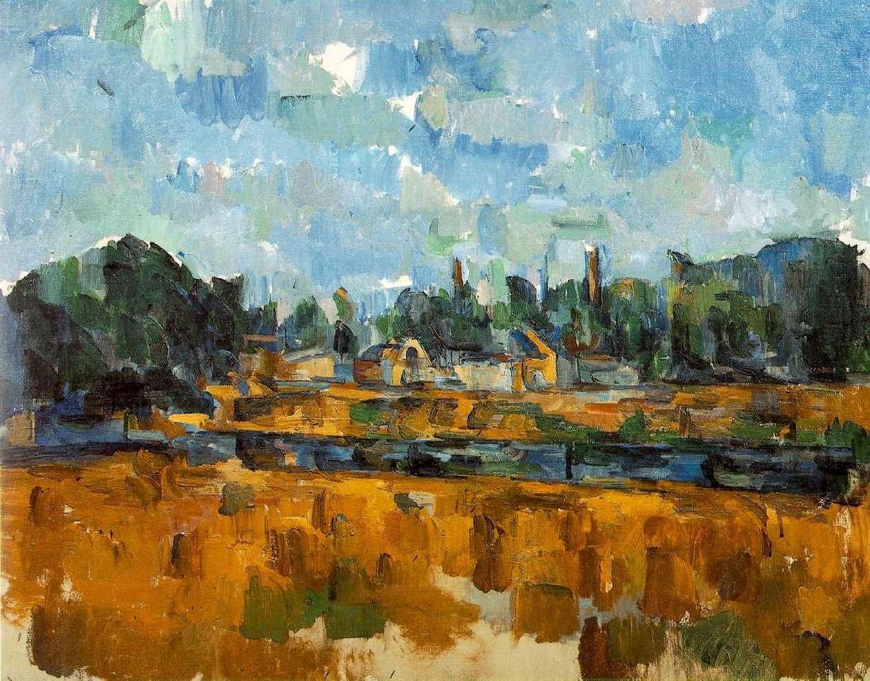 Bancos Fluviais, 1904-05 de Paul Cézanne