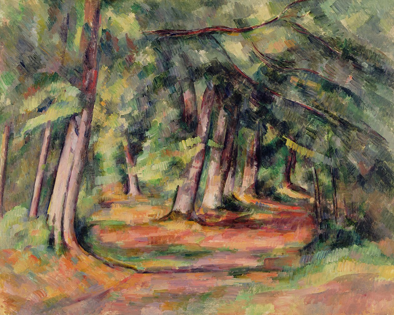 Vegetação rasteira (perto de Jas de Bouffan) 1890-94 de Paul Cézanne