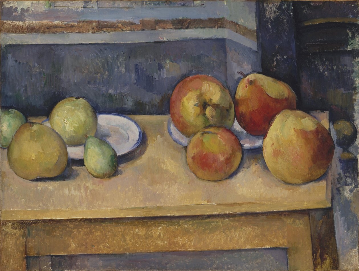Ainda vida com maçãs e peras de Paul Cézanne