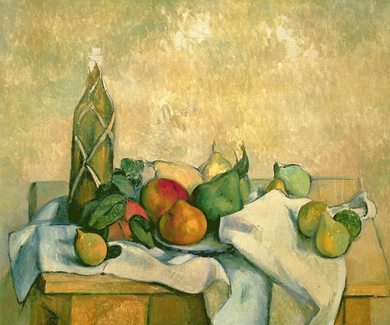 Ainda vida com garrafa de licor, 1888-90 de Paul Cézanne