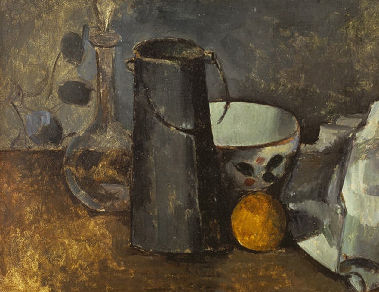 Ainda vida com jarra de Paul Cézanne