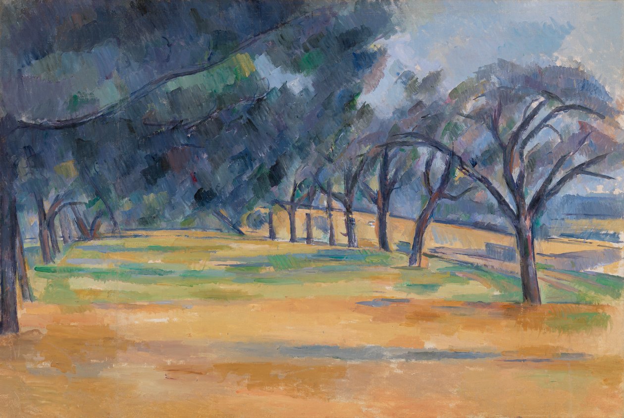 A Allee nos fuzileiros navais, 1898 de Paul Cézanne