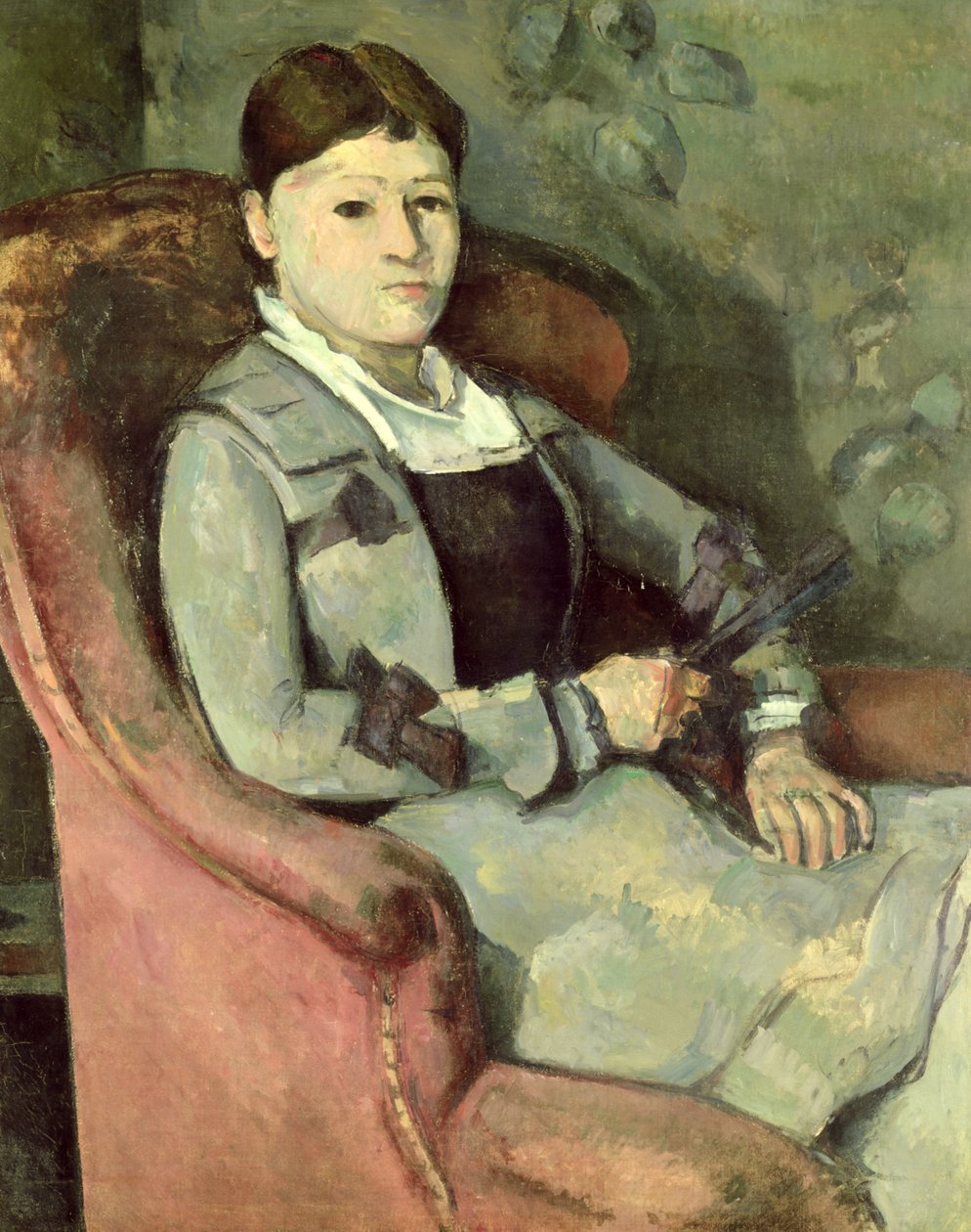 A esposa do artista em uma poltrona, c.187888 de Paul Cézanne