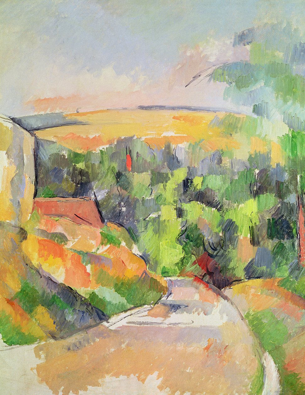 A curva na estrada, 1900-06 de Paul Cézanne