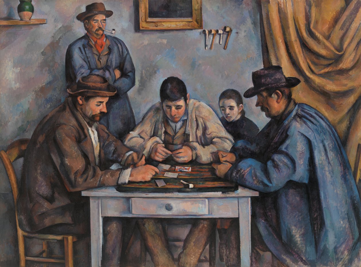 Os jogadores de cartas, 1890-92 de Paul Cézanne