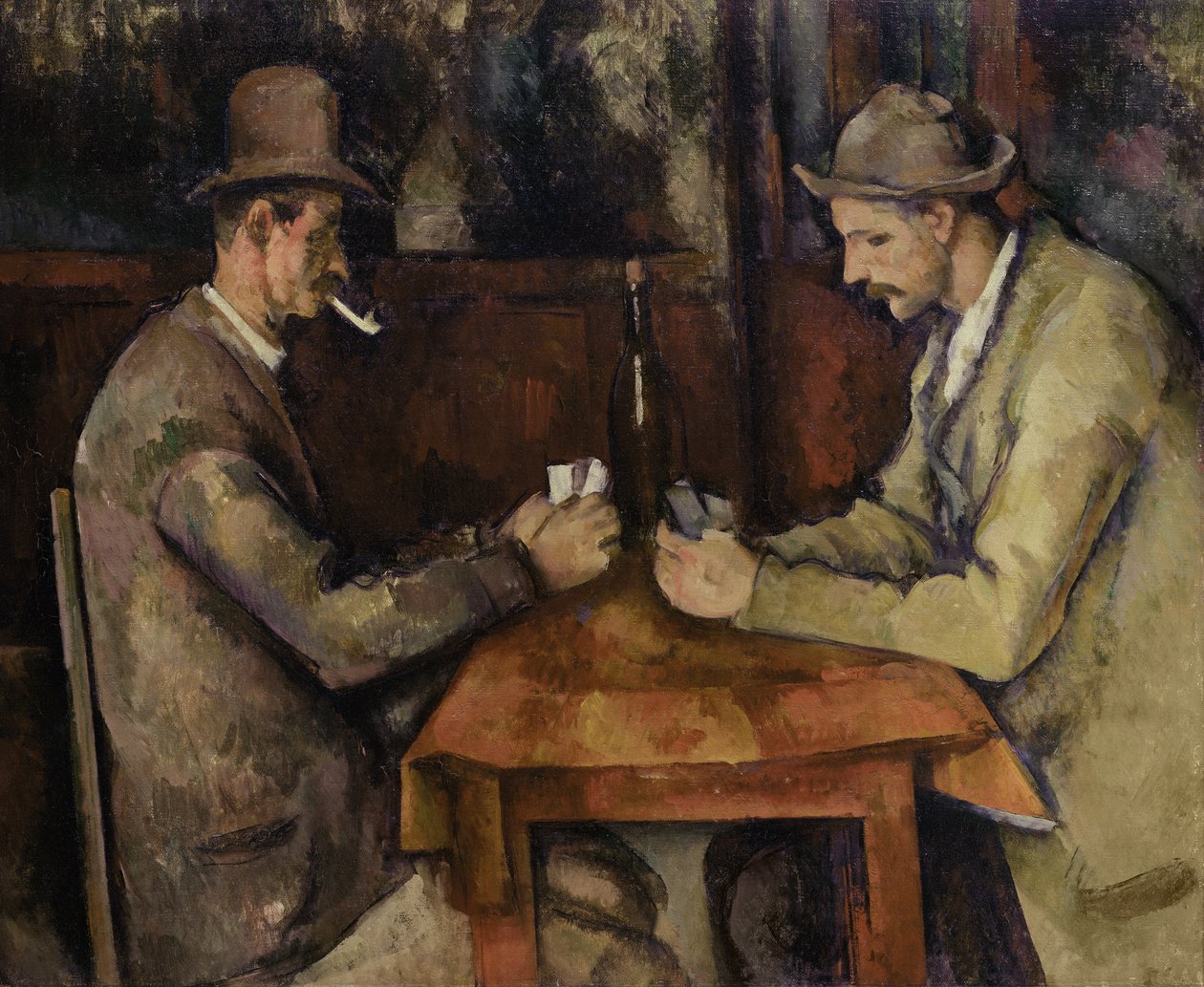 Os jogadores de cartas, 1893-96 de Paul Cézanne