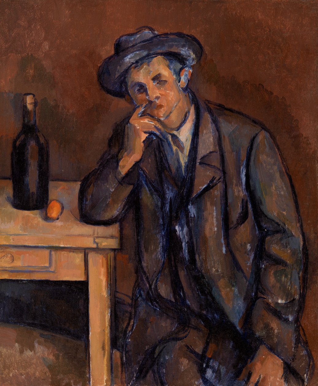 O bebedor, 1891 de Paul Cézanne