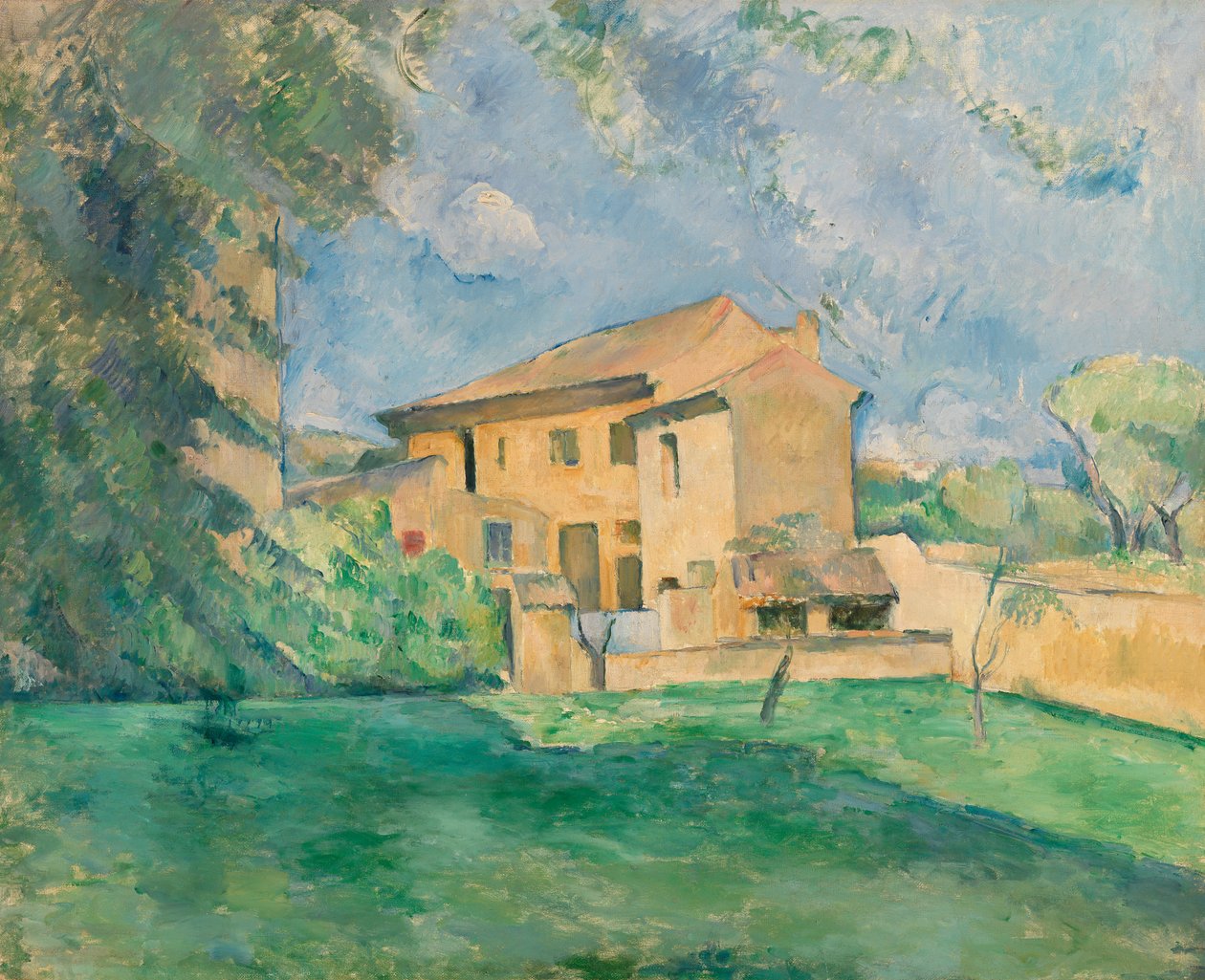 A fazenda em Jas de Bouffan de Paul Cézanne