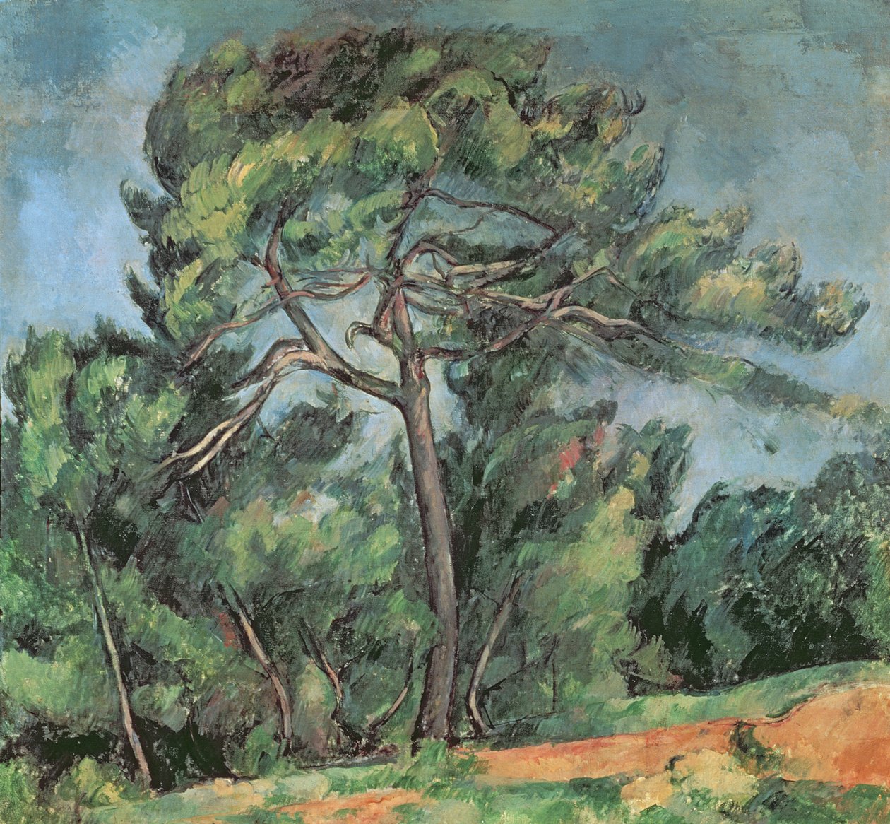 O grande pinheiro, c.1889 de Paul Cézanne