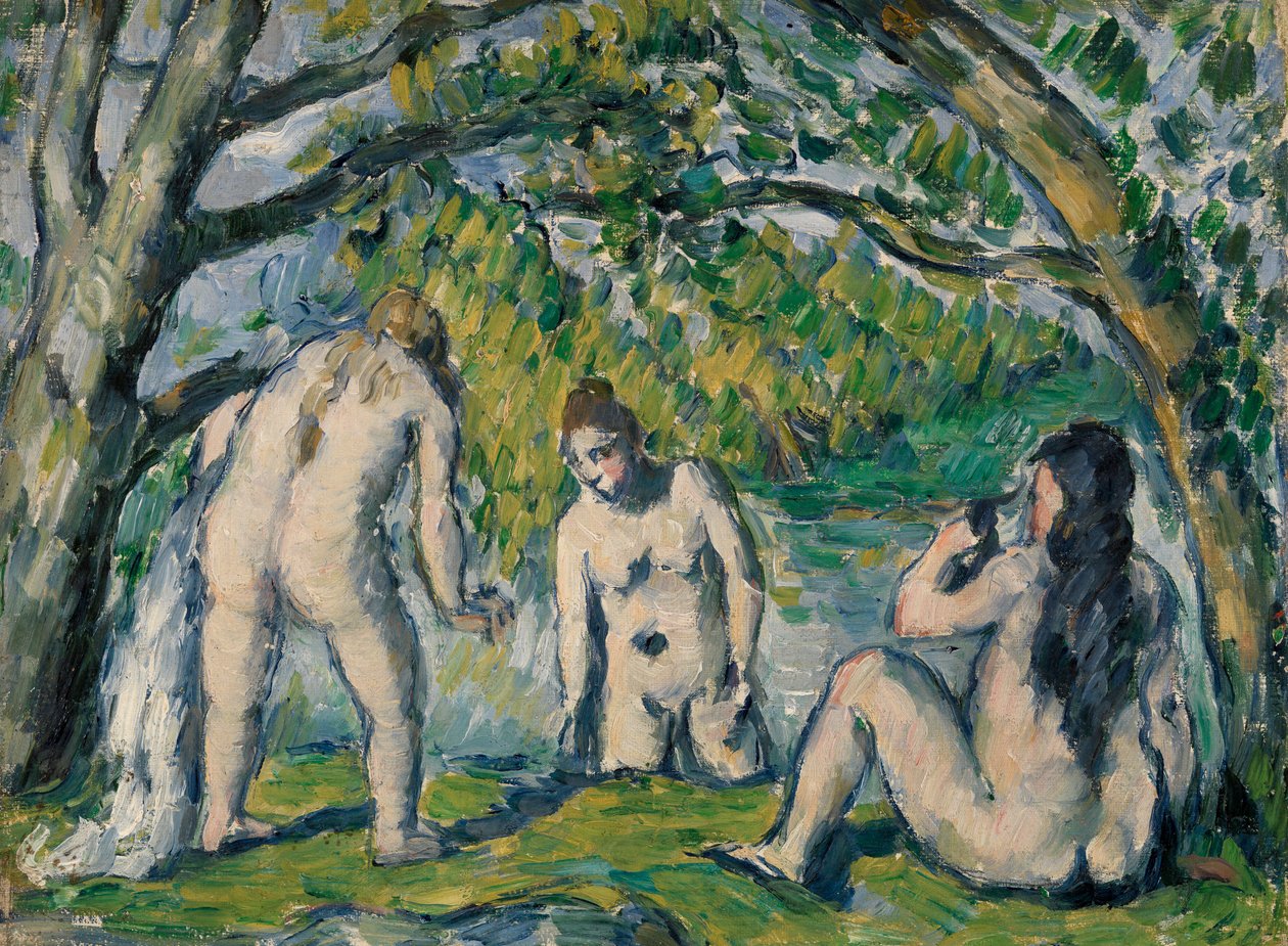 Três banhistas de Paul Cézanne