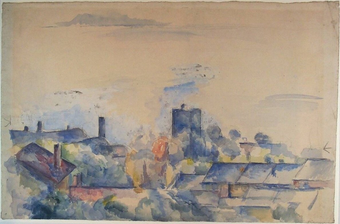 Vista, de, LECASQUE, e, a, golfo, de, marselha de Paul Cézanne