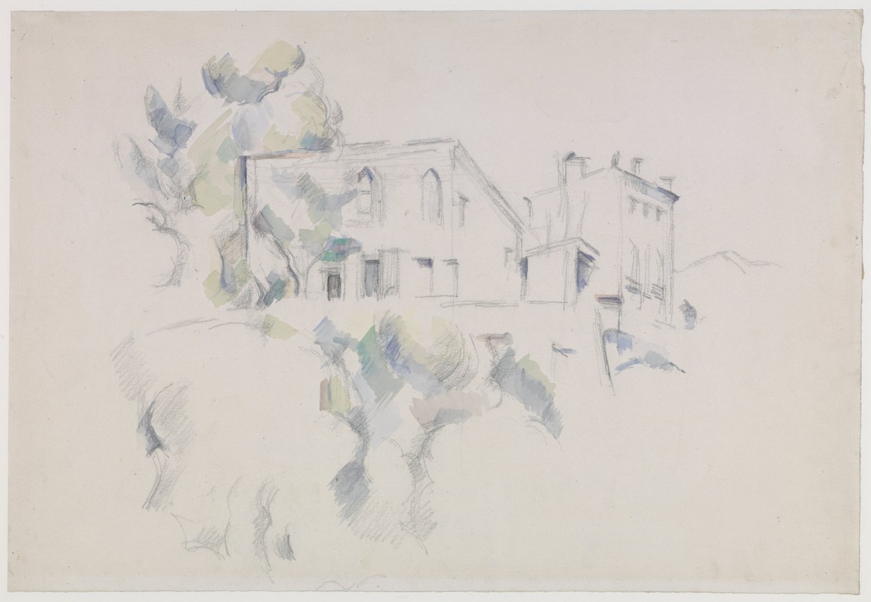 Vista do Château Noir de Paul Cézanne