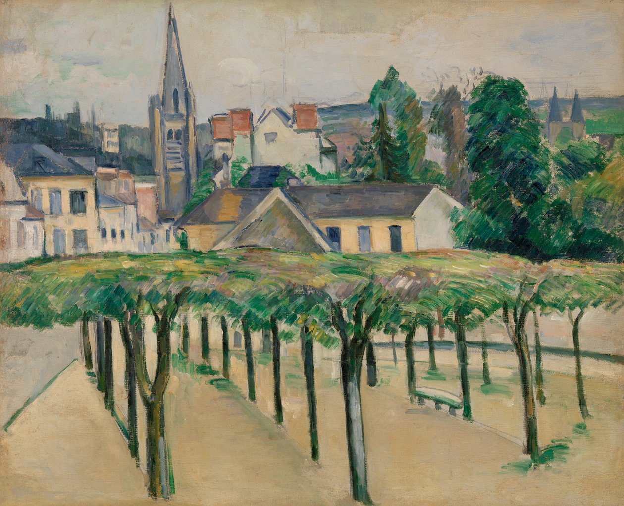 Praça da Aldeia, c.1881 de Paul Cézanne
