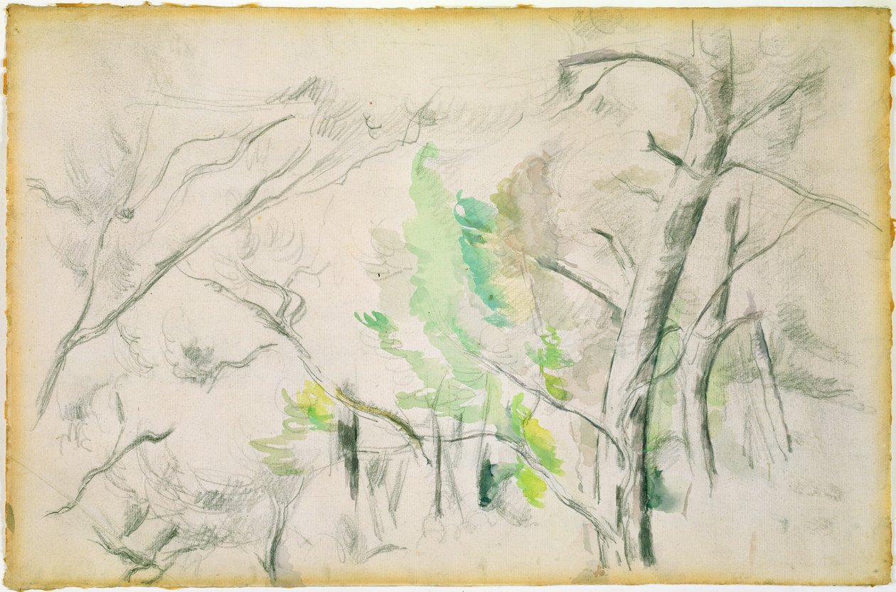 Woodside (wc no papel) de Paul Cézanne