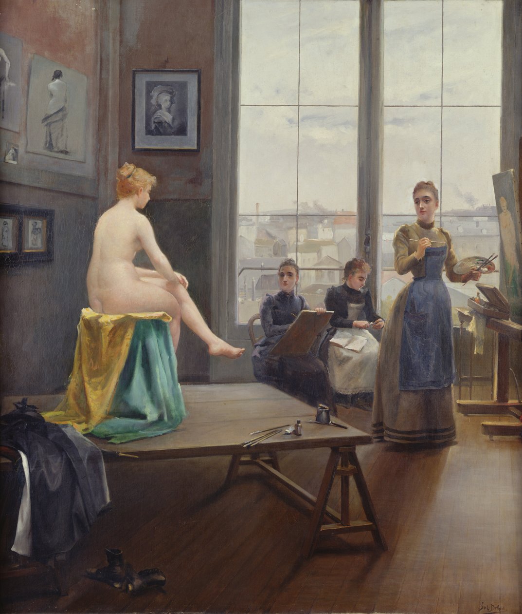 Estúdio com mulheres jovens de Paul Duthoit