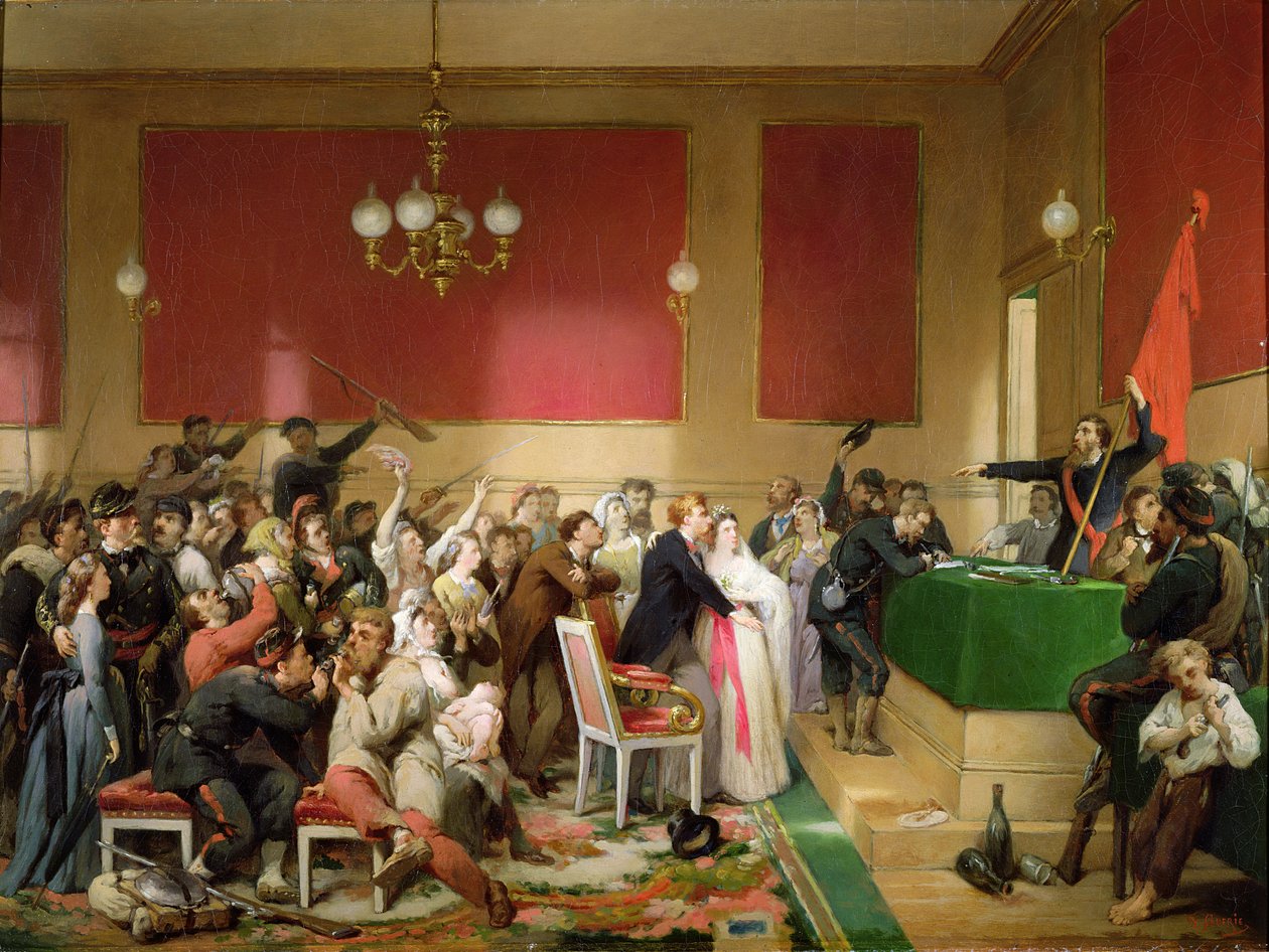 Um casamento sob a comuna de Paris de 1871 de Paul Felix Guerie