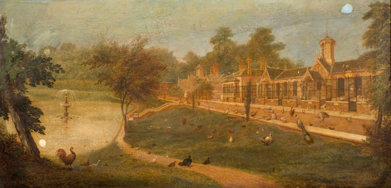 Aviário da Rainha Vitória, c.1852 de Paul Fischer