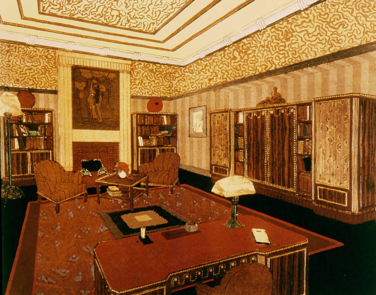 Escritório, 1924 de Paul Follot