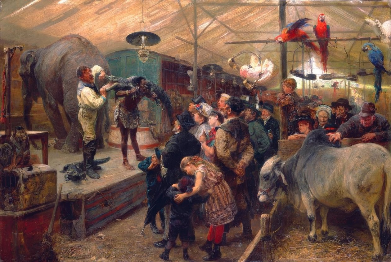 Na casa dos animais de Paul Friedrich Meyerheim