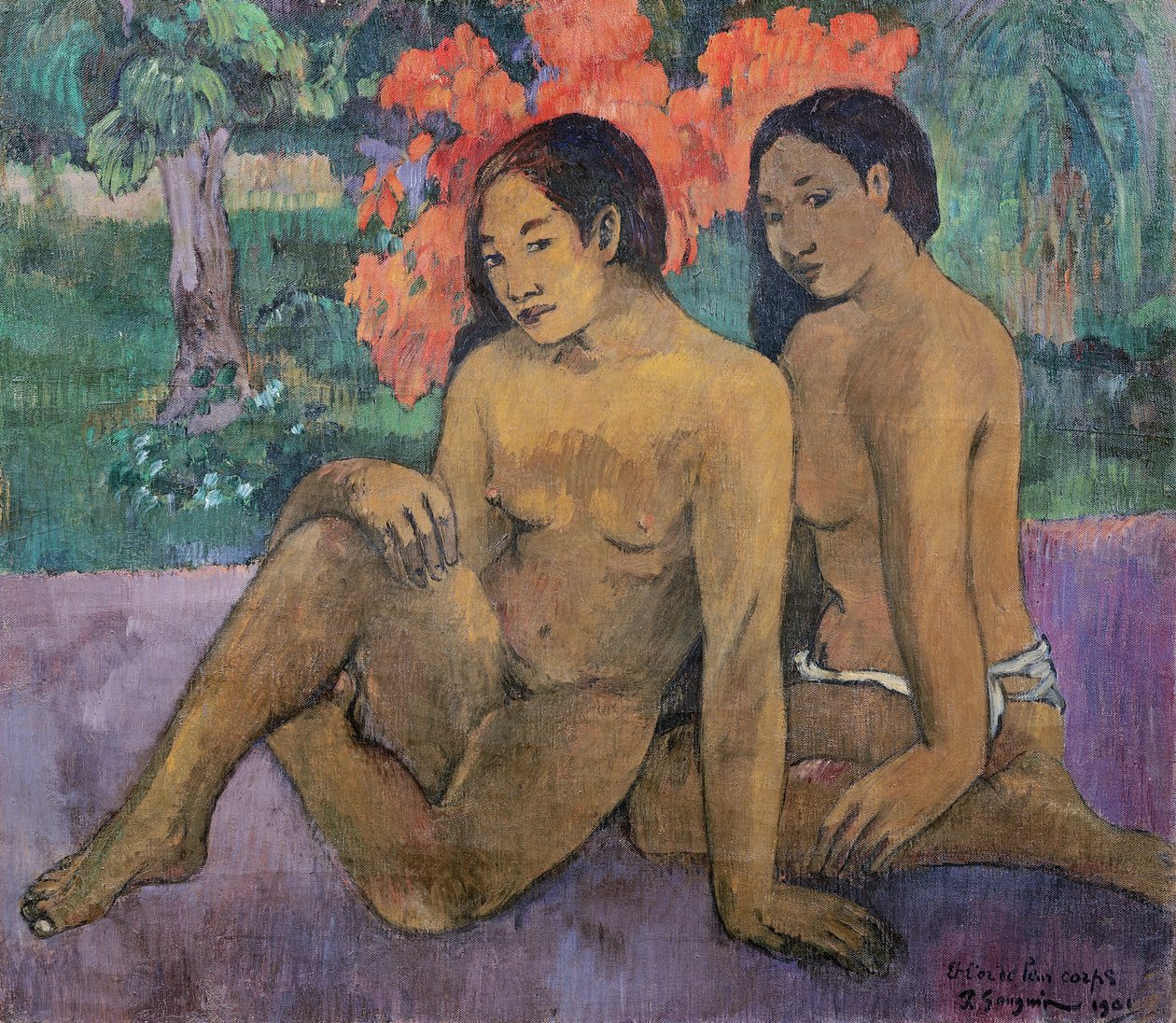 E o ouro de seus corpos, 1901 de Paul Gauguin