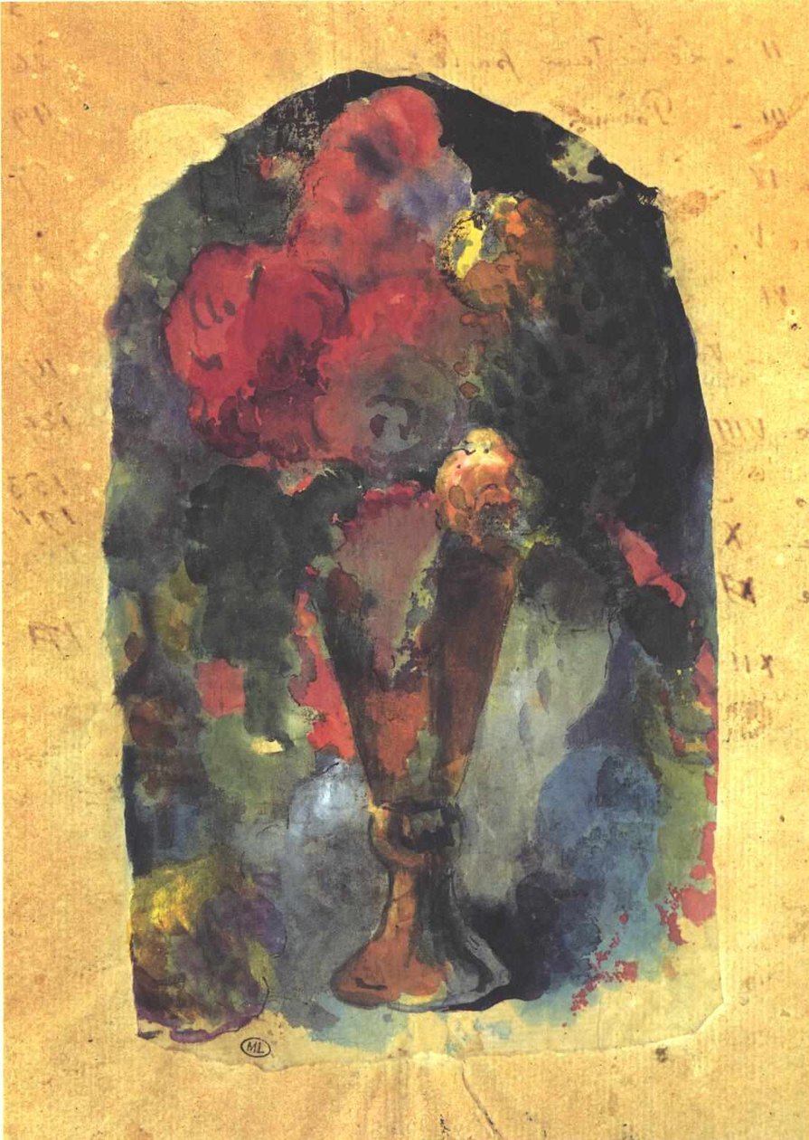 Vaso de flores para Delacroix de Paul Gauguin