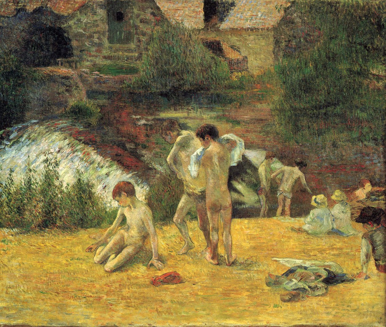Meninos Bretãos Banhando de Paul Gauguin
