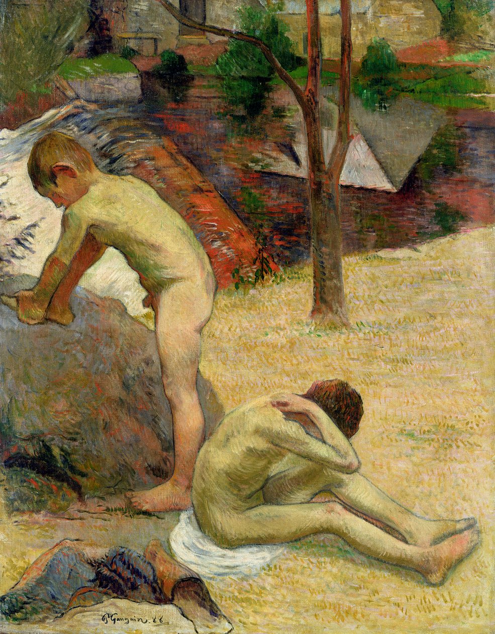 Breton Boys Bathing, 1888 (ver também 244974) de Paul Gauguin