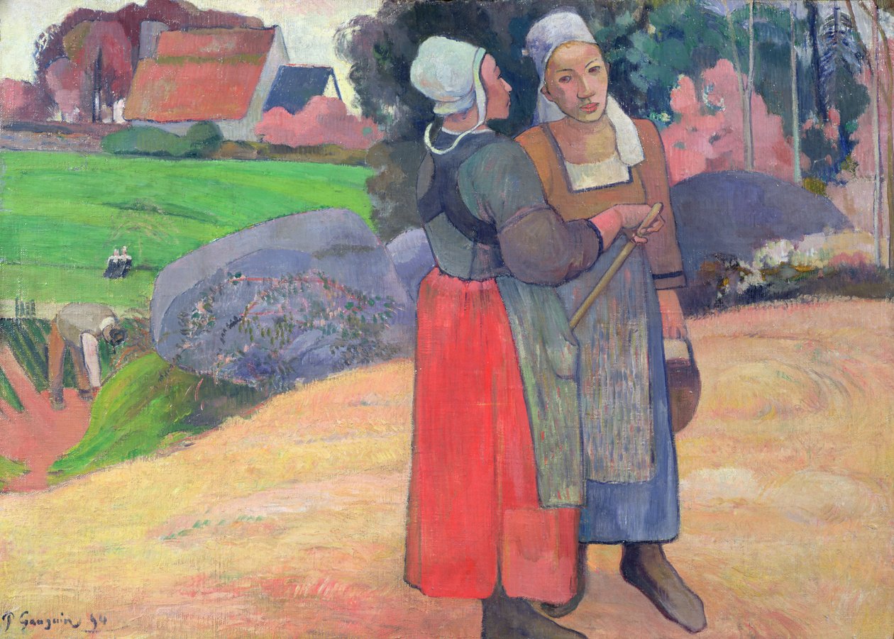Camponeses Bretãos, 1894 de Paul Gauguin