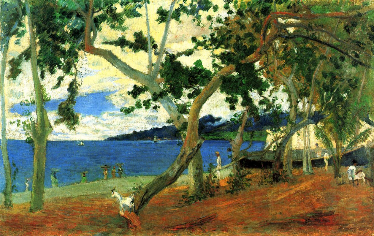 À beira-mar, Martinica de Paul Gauguin