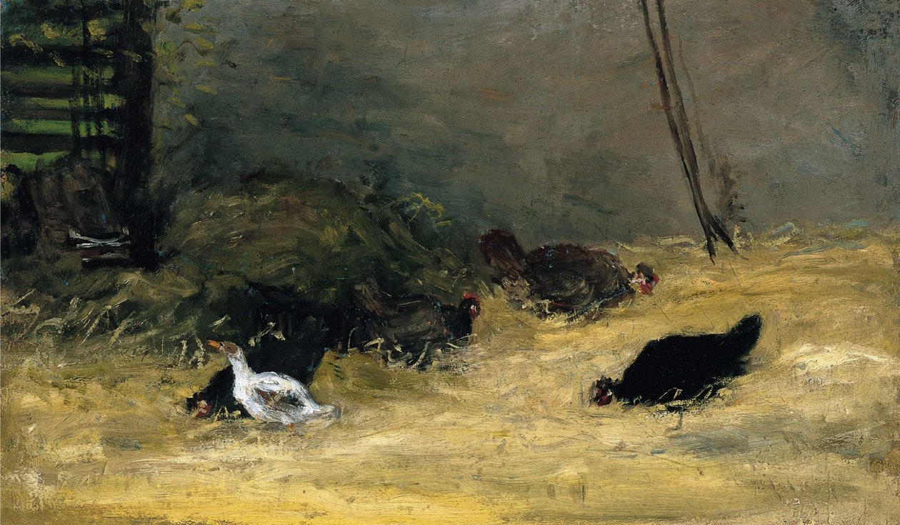No galinheiro de Paul Gauguin