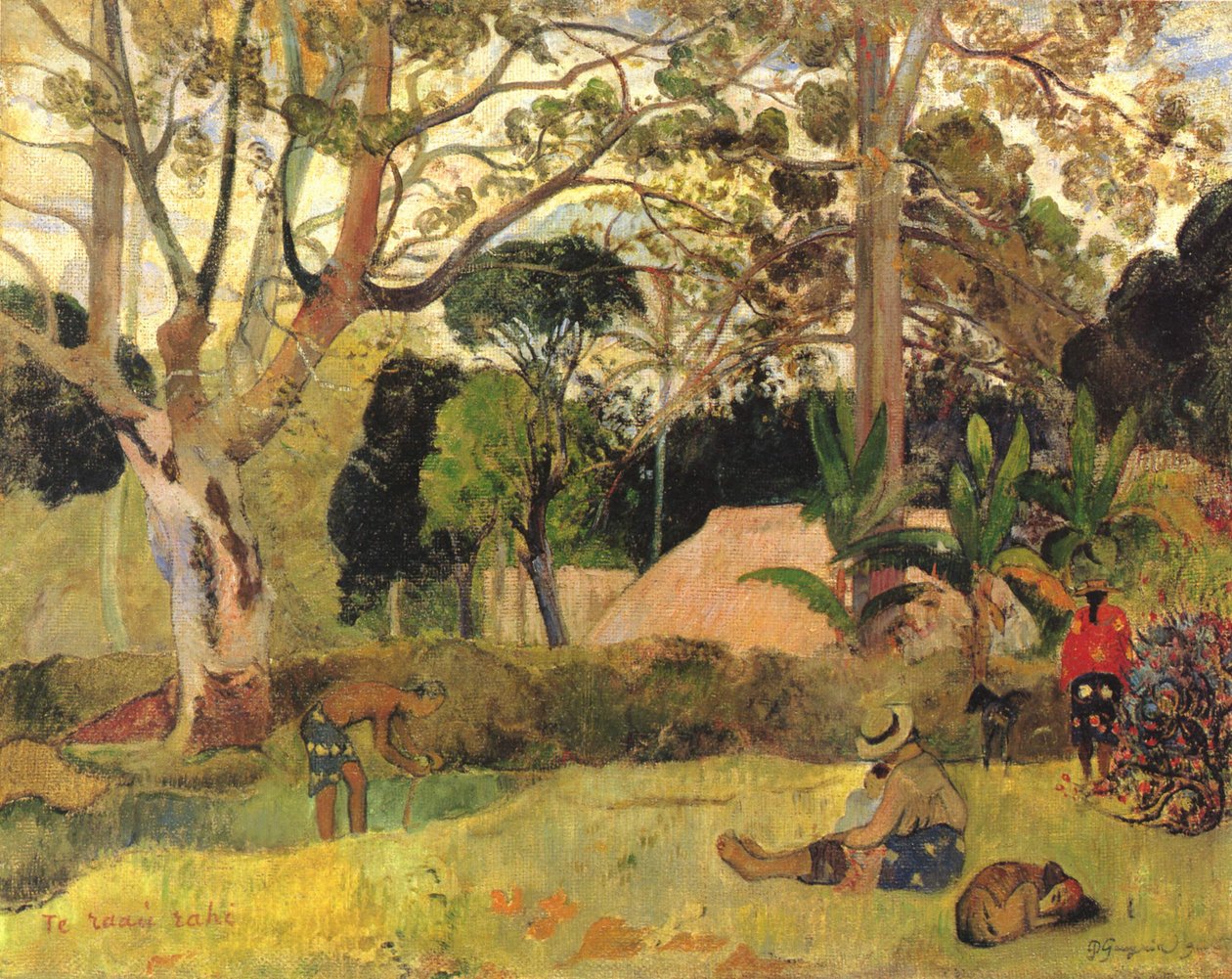 A grande árvore III de Paul Gauguin