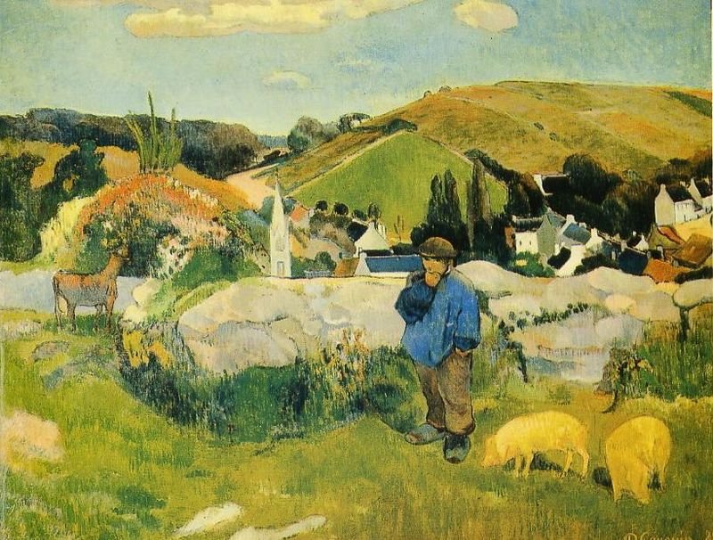 Na Bretanha de Paul Gauguin