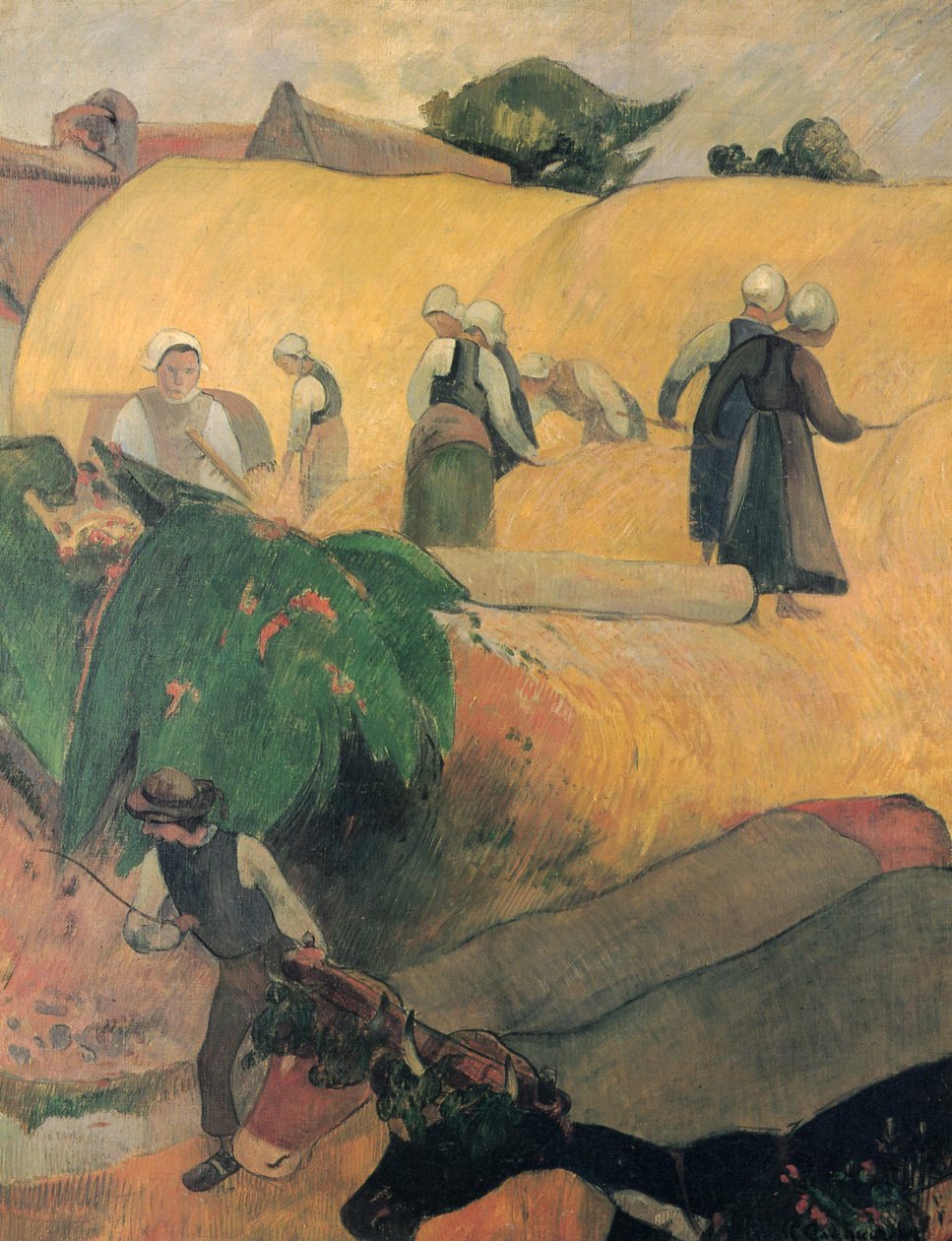Colheita na Bretanha de Paul Gauguin