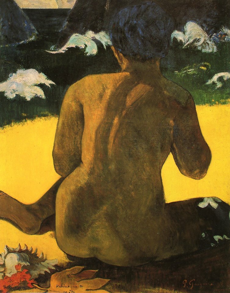 Mulher, costa de Paul Gauguin