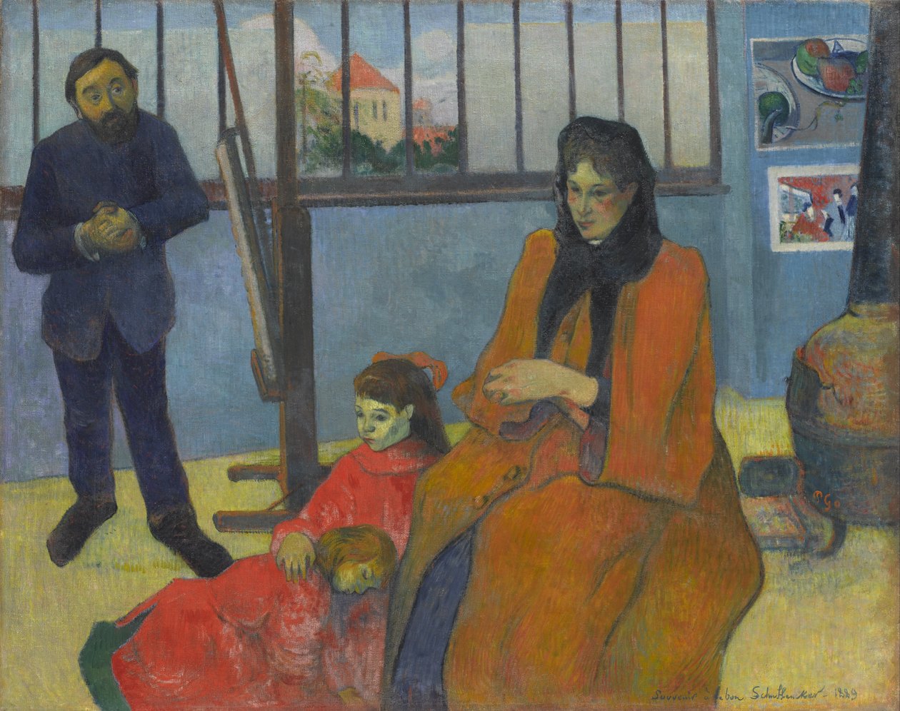 O Latelier de Schuffenecker, ou o Schuffenecker FamilySchuffeneckers Studio de Paul Gauguin