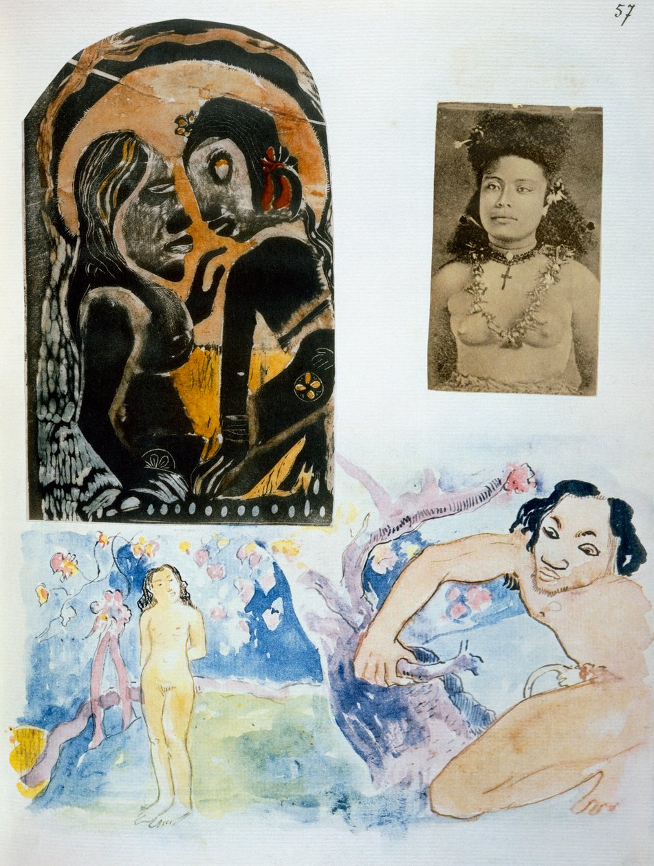 Ilustrações de &39;Noa Noa, Voyage a Tahiti&39;, publicado em 1926 de Paul Gauguin