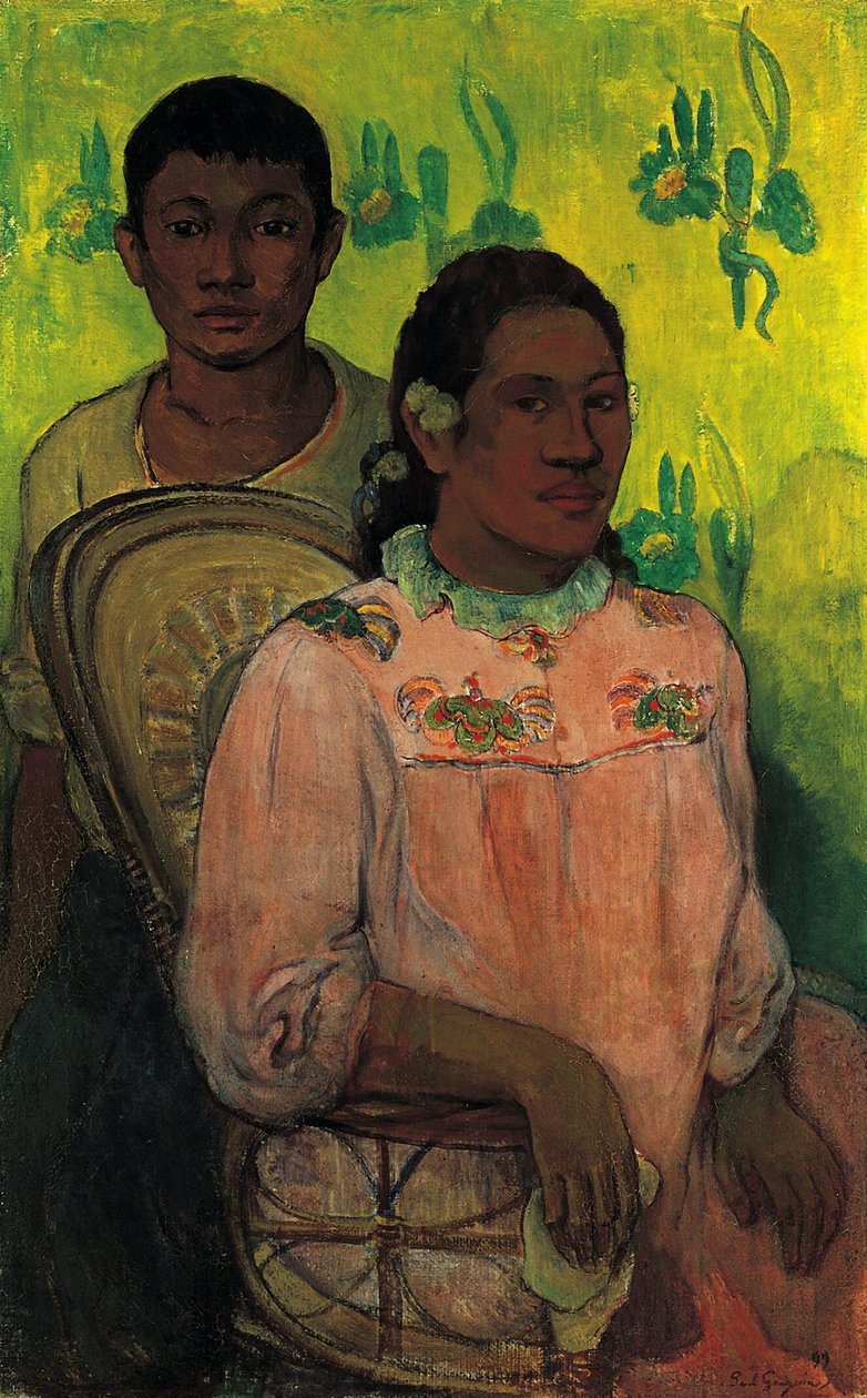 Menina e menino do Taiti de Paul Gauguin