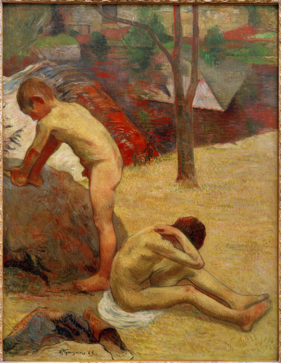 Jovens nadadores bretões de Paul Gauguin