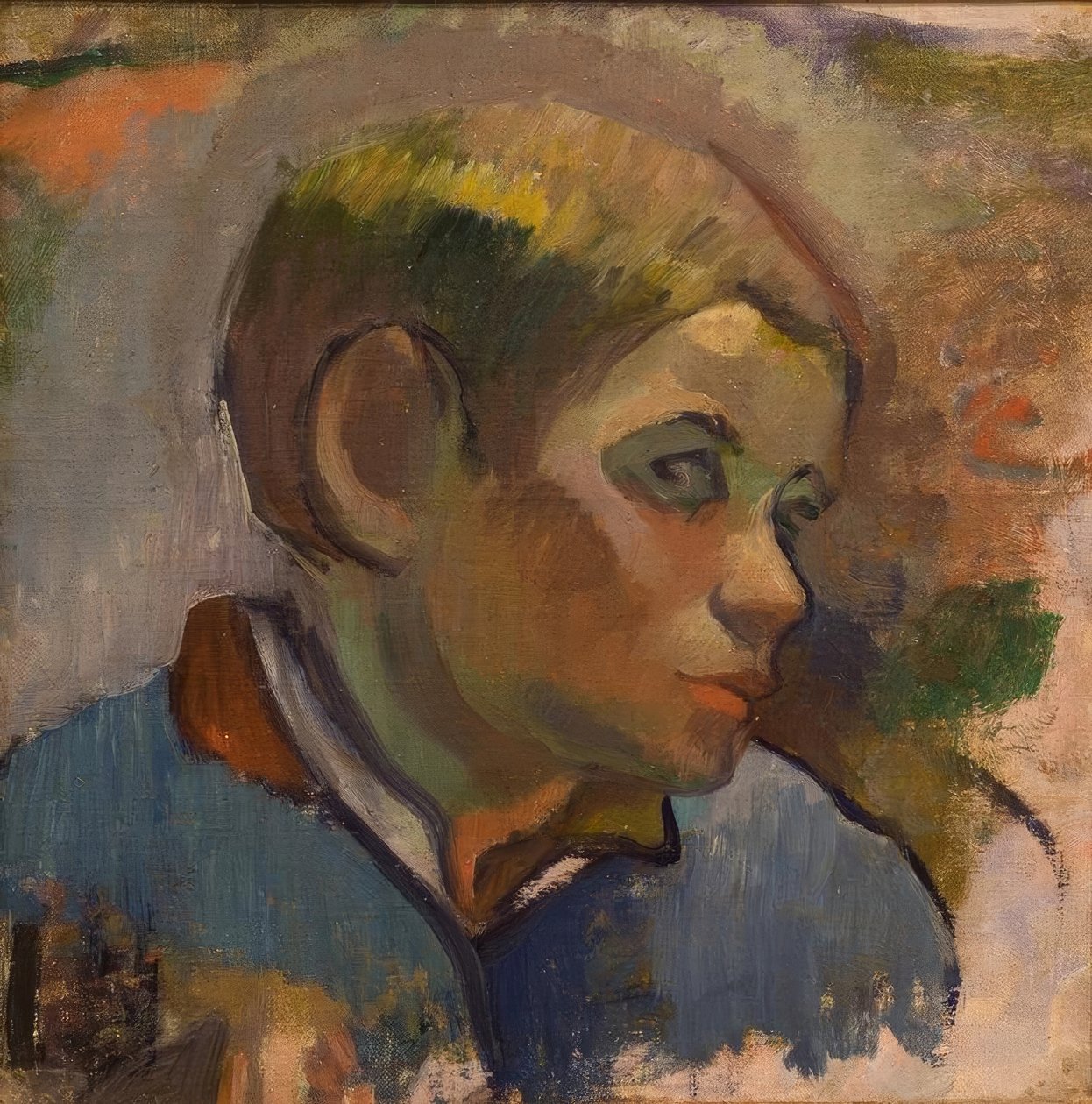 Cabeça de um menino de fazenda de Paul Gauguin