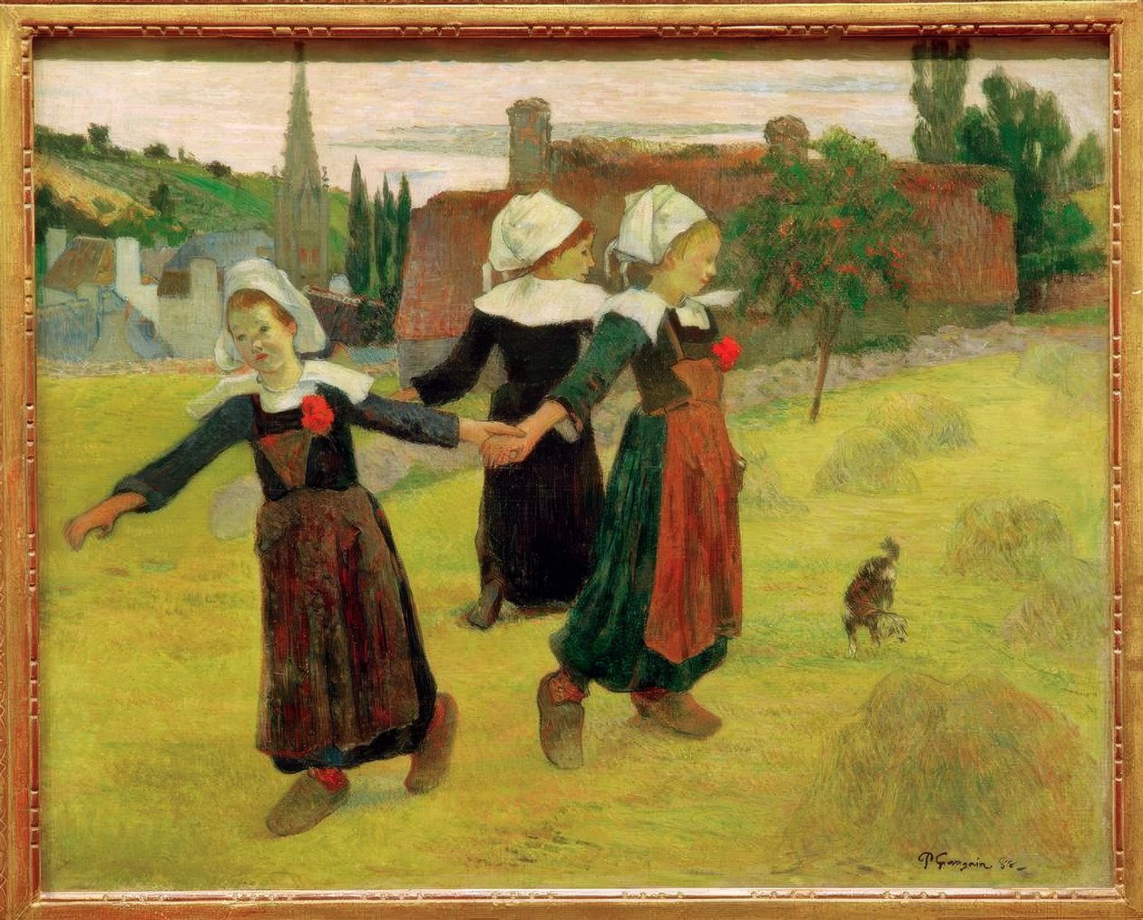 A rodada de pequeno bretão de Paul Gauguin