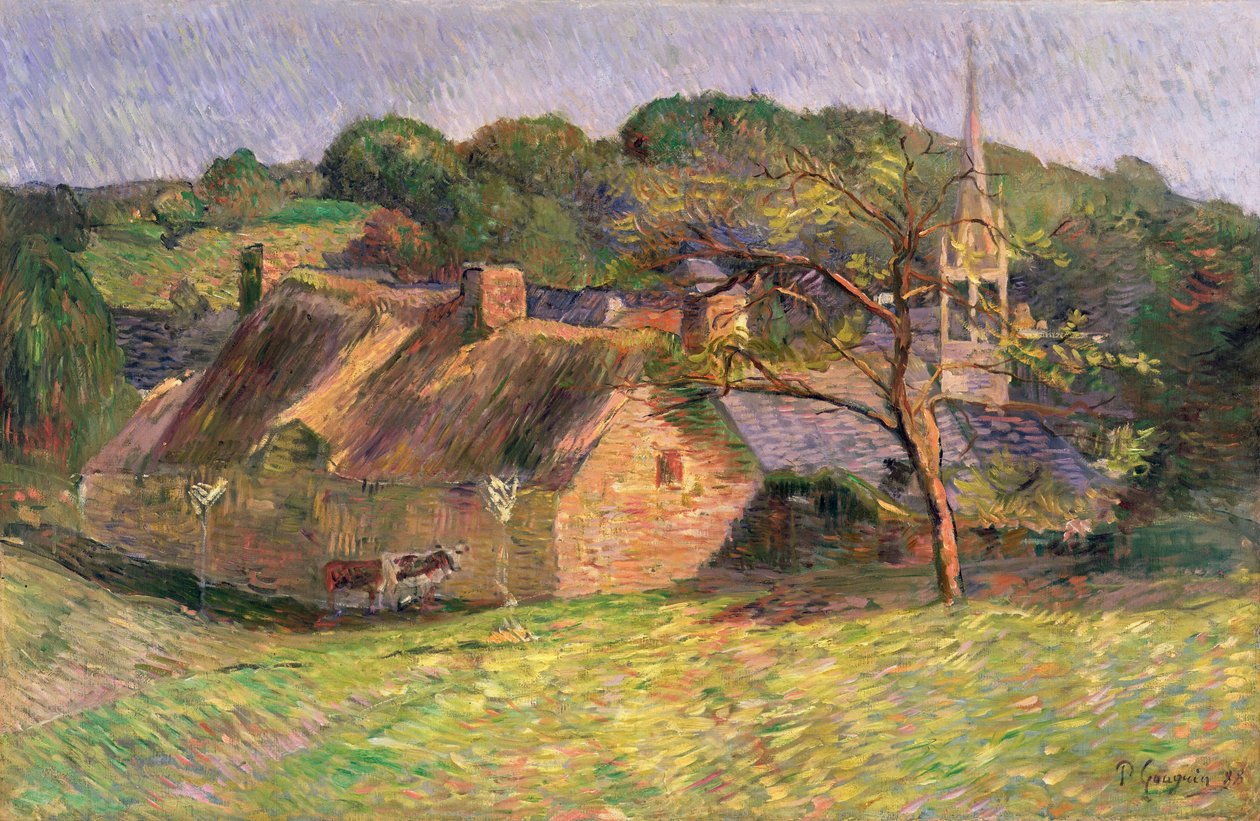 Paisagem em Pont-Aven, 1888 de Paul Gauguin