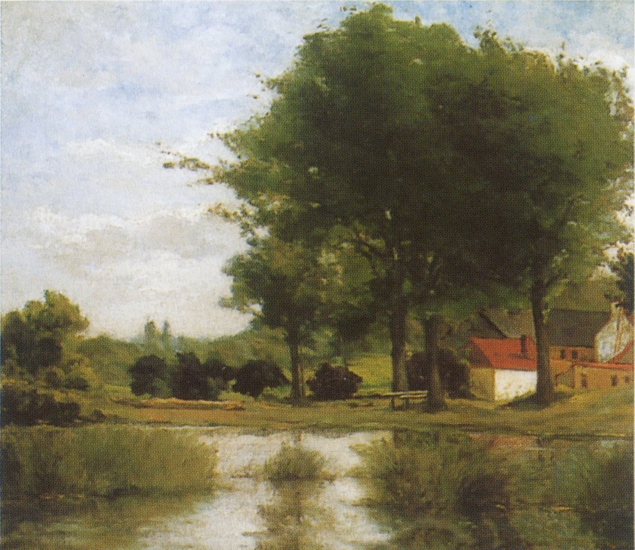 Paisagem no outono de Paul Gauguin