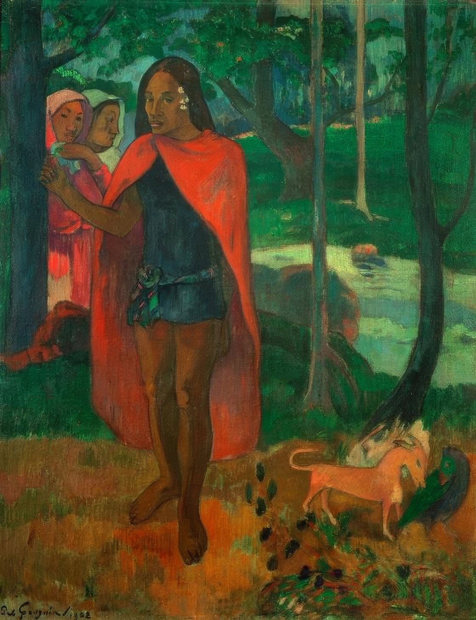 O Mago de Hiva Oa, ou O Marquês de Manto Vermelho de Paul Gauguin