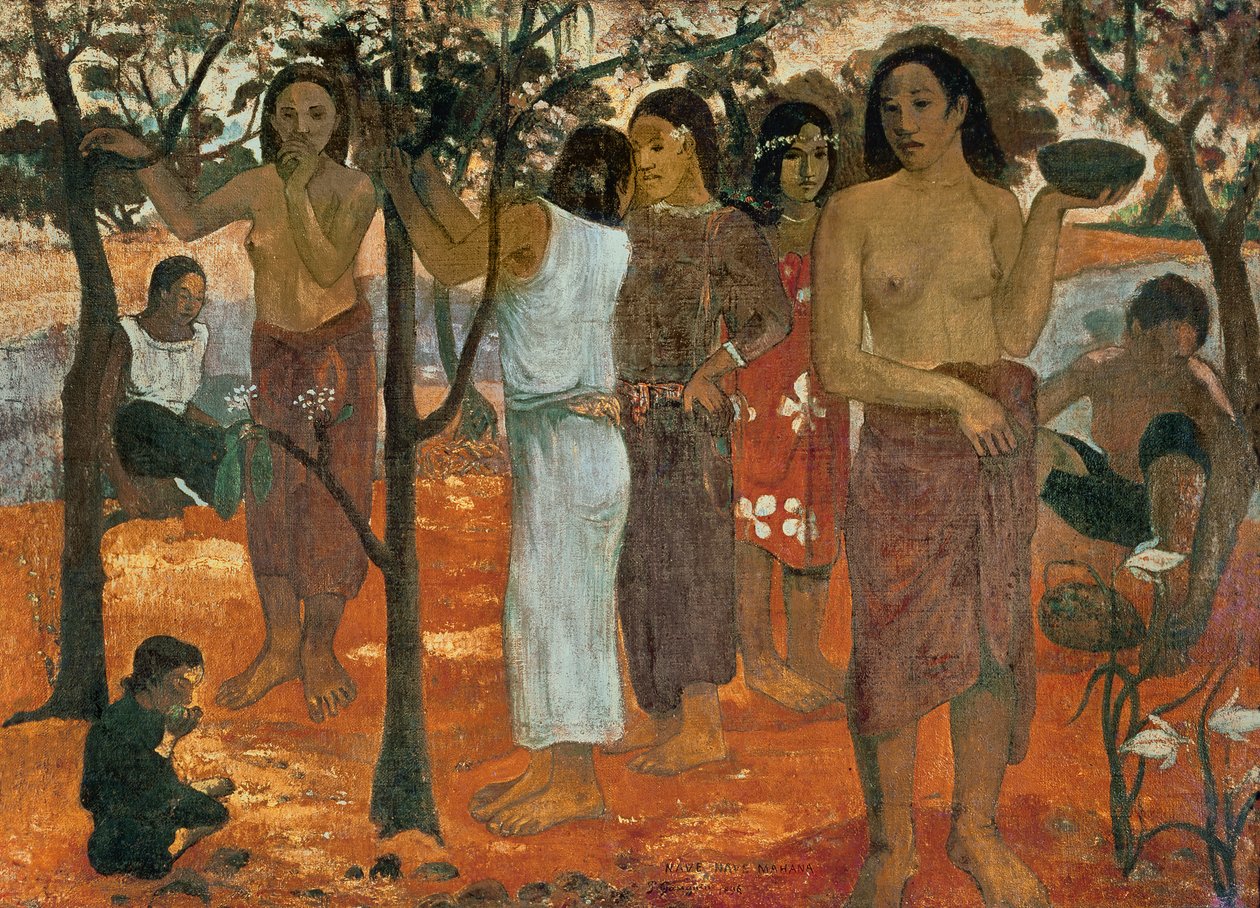 Nave Nave Mahana (dia delicioso), 1896 de Paul Gauguin
