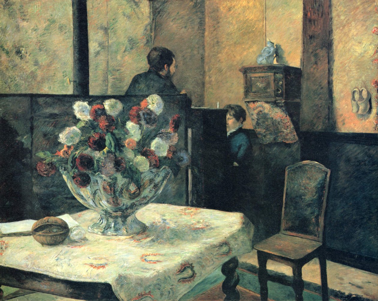 Pintura de um interior na rue Carcel de Paul Gauguin