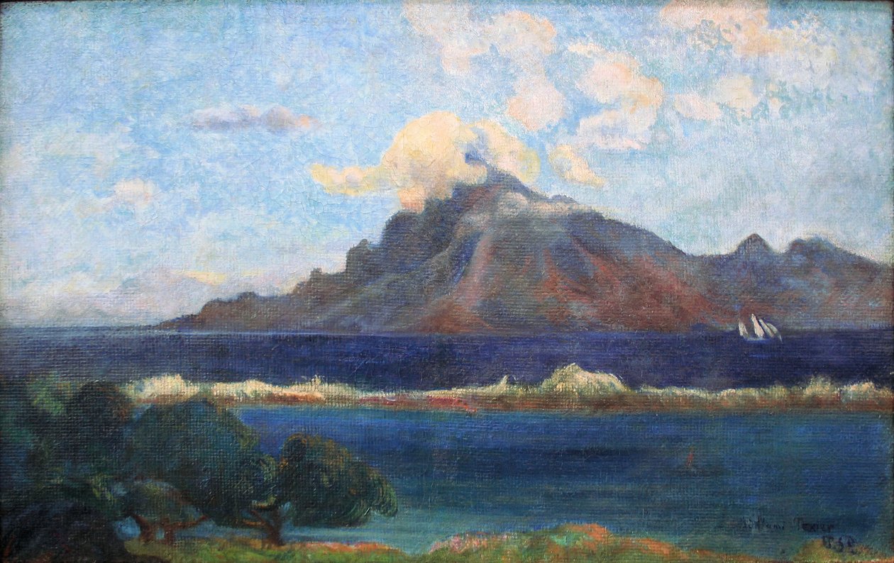 Paisagem, te, vaa de Paul Gauguin