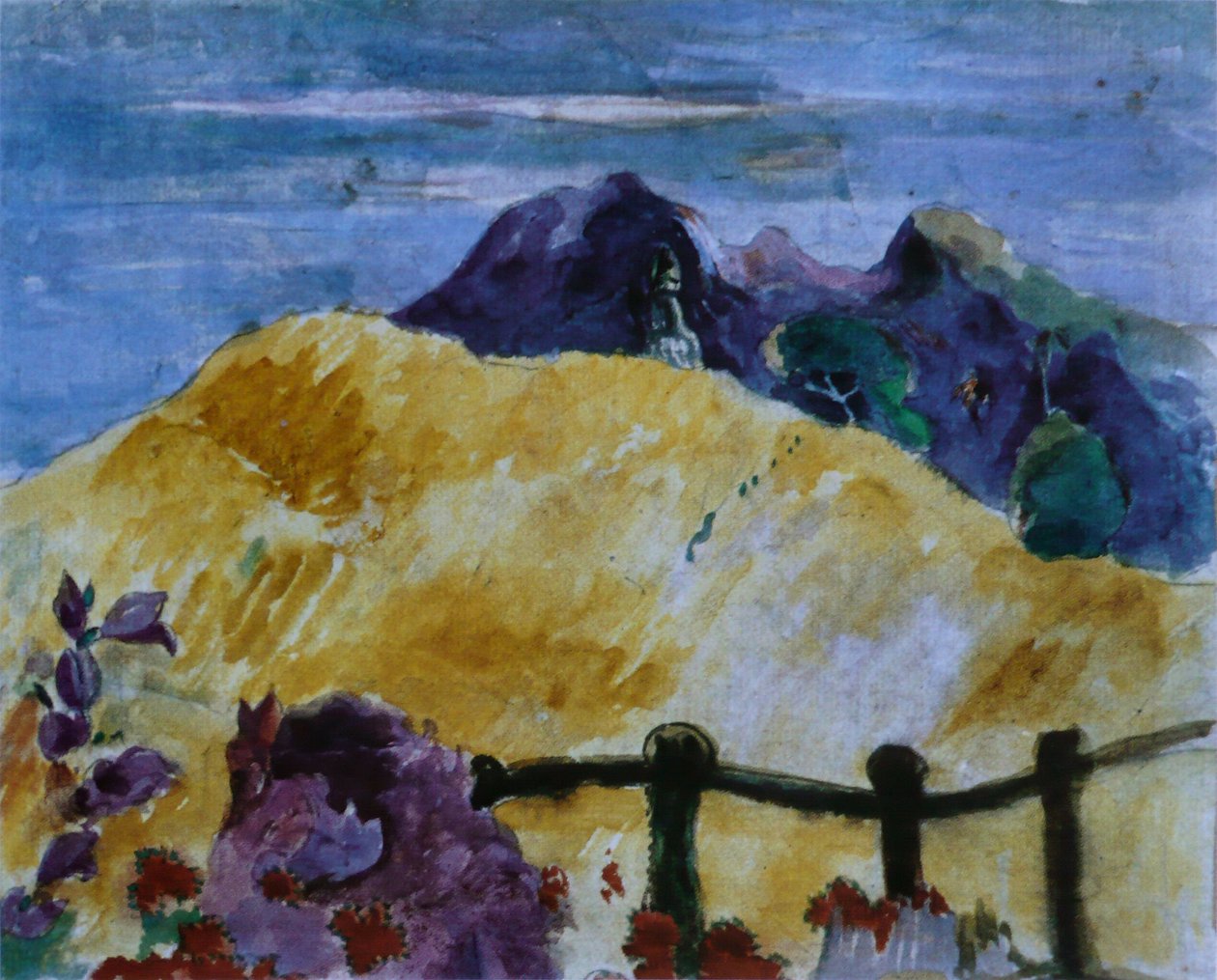 O marae é plano de Paul Gauguin