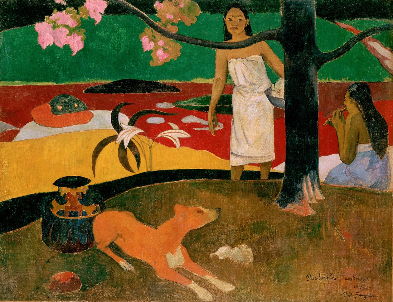 Pastor taitiano, 1893 de Paul Gauguin