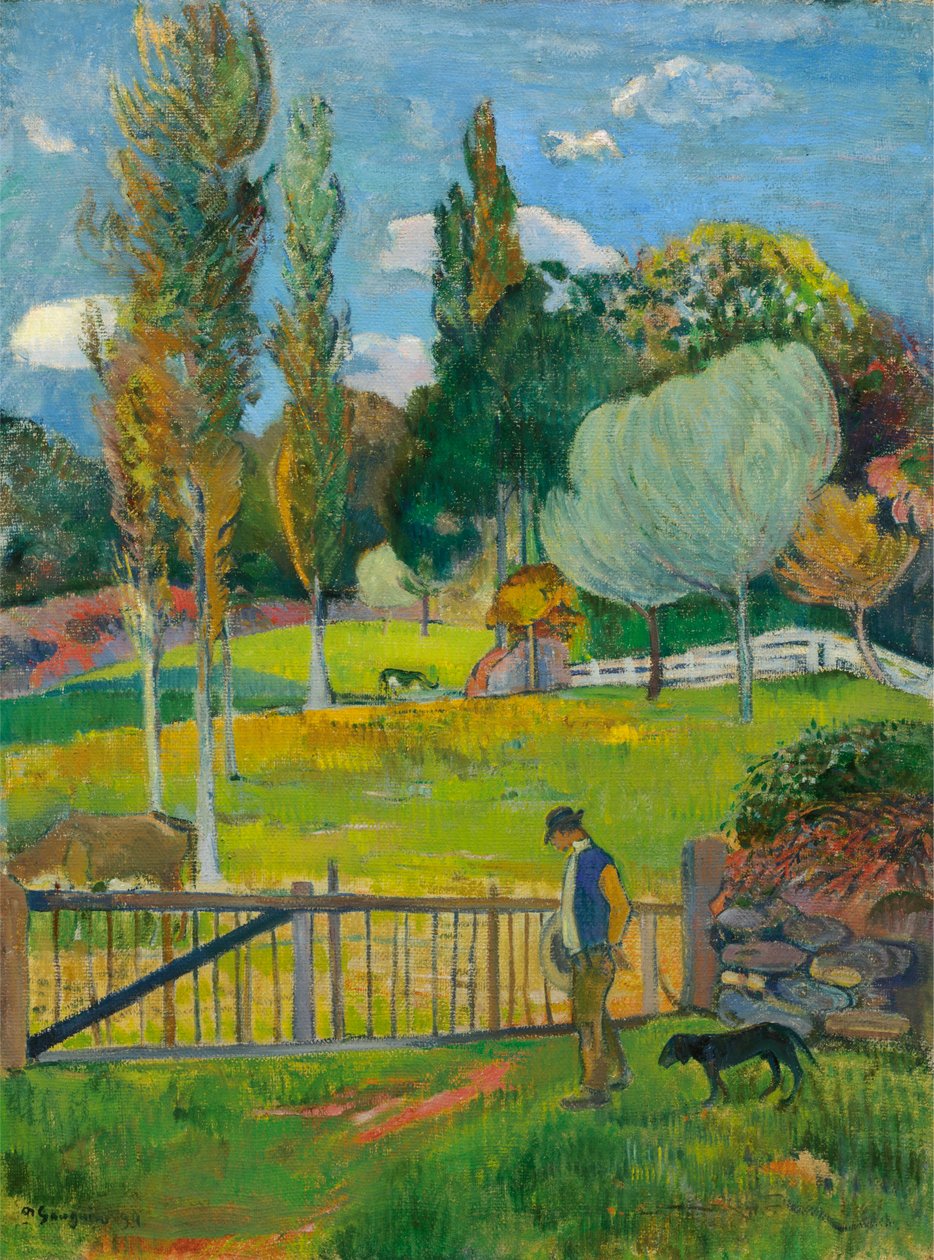 paisagem de Paul Gauguin