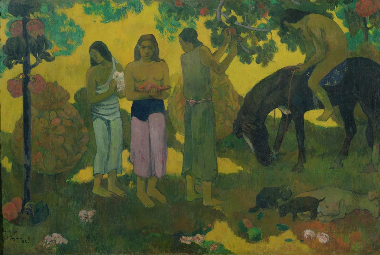 Rupe Rupe (coleta de frutas), 1899 de Paul Gauguin
